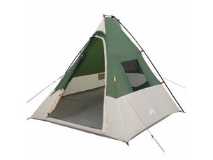 Tente tipi, tente de camping 6 personne imperméable vert taffetas