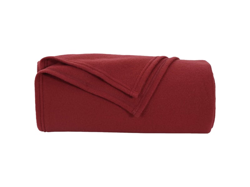  Plaid canapé bordeaux 200x150 cm 0.45 kg polaire  - Conforama D