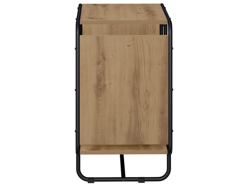  Buffet salon, buffet de rangement chêne artisanal 60x37,5x64,5 cm bois d'ingénierie  - Conforama D