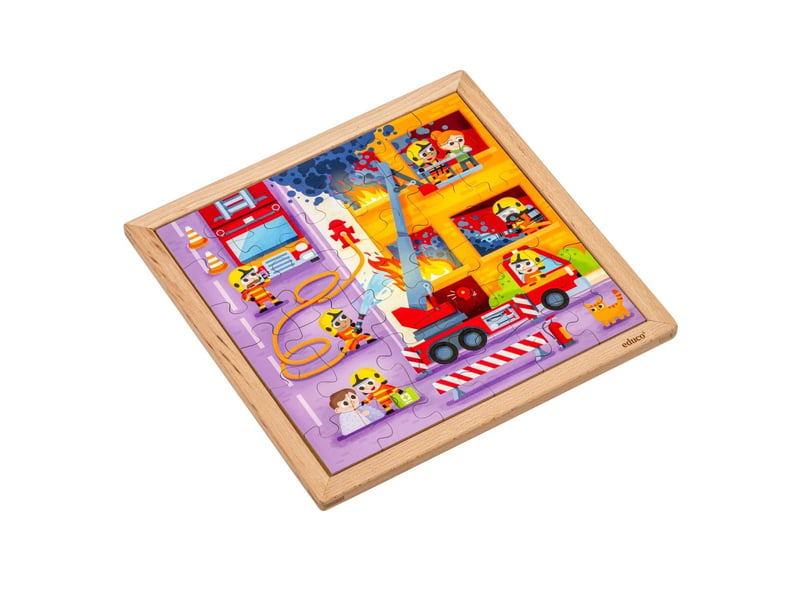  Educo services d'urgence - pompiers  36 pièces de puzzle 8719924067083 - Conforama C
