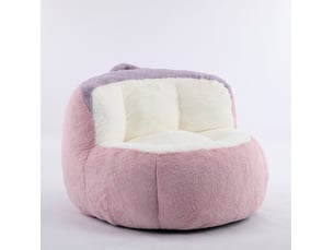 Fauteuil poire 106x110x77 cm multicolore rose blanc violet