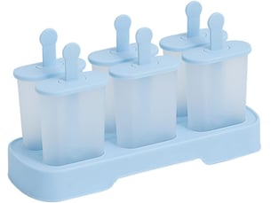 Ice pop mold, glaces à l'eau,ice pop mold popsicle sorbet diy,lot de 6 moules à glace en plastique avec plateau réutilisables pour enfants