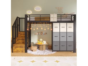 Lit avec rangement 90x200 cm <strong>ELVMI</strong>  <strong></strong> coloris noir
