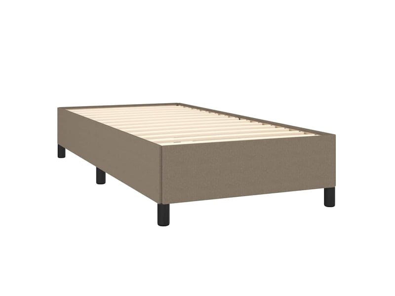  Lit simple- lit adulte -  cadre de lit sans matelas taupe 90x200 cm tissu  - Conforama B