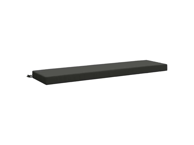 Lot de 2 coussins de banc, coussins d'assise soest 100 % polyester anthracite cf56966 - Conforama D