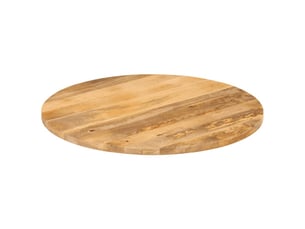 Dessus de table - plateau de table - dessus de bureau ø 80x2,5 cm rond bois de manguier massif