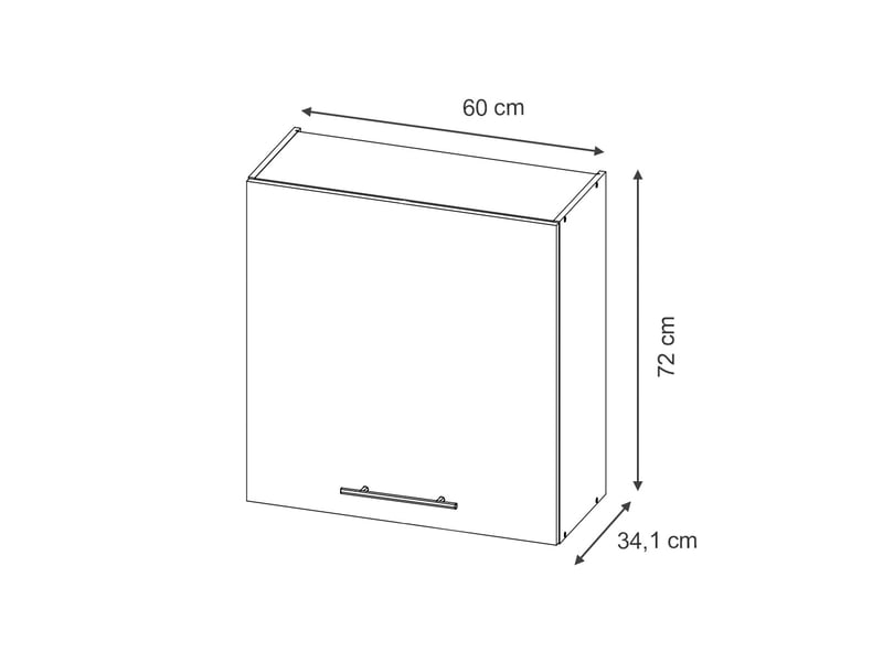 Vicco elément haut de cuisine, vert or campagne, 60cm  - Conforama B