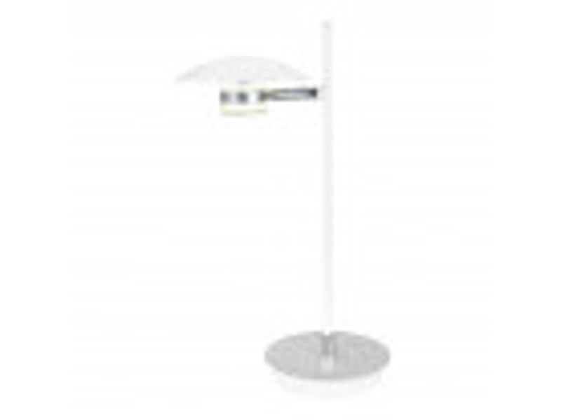  Lampe à poser fabrilamp ciudad del cabo led intégrée coloris blanc argenté 42 x 23 x 15 cm 153671074 - Conforama D