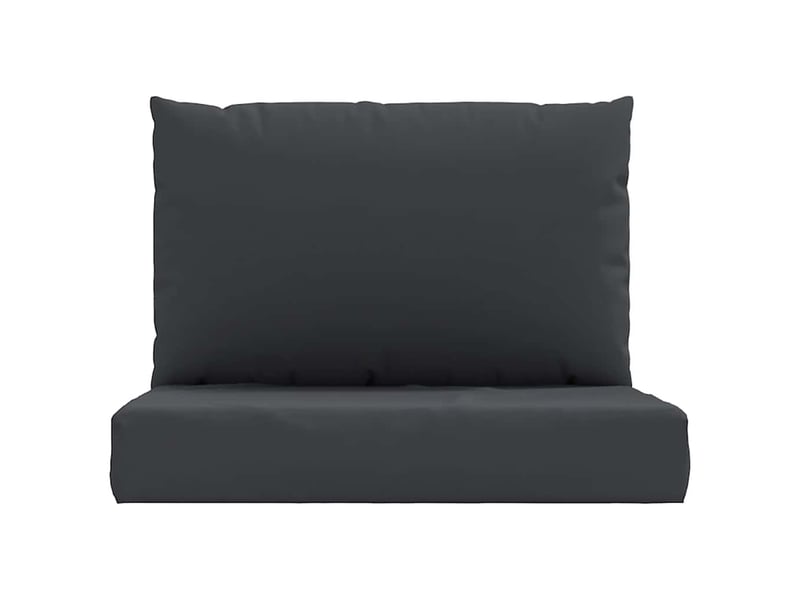  Lot de 2 coussins de palette, coussins de canapé noir tissu oxford cf59589  - Conforama D
