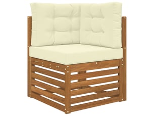 Coussin de canapé d'extérieur, coussin de chaise polyester crème 60 x 60 cm cf54076