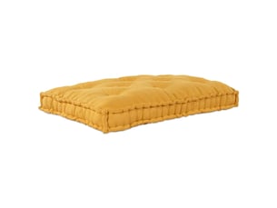 Coussin de canapé sur palette, coussin de chaise jaune 120 x 80 x 12 cm tissu cf54217