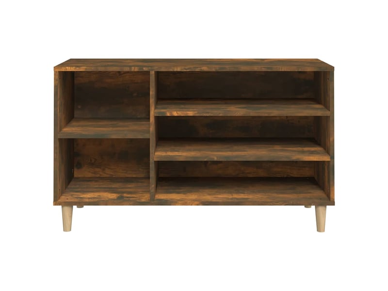  Meuble à chaussure, armoire à chaussures chêne fumé 102x36x60 cm bois d'ingénierie shl6379  - Conforama E