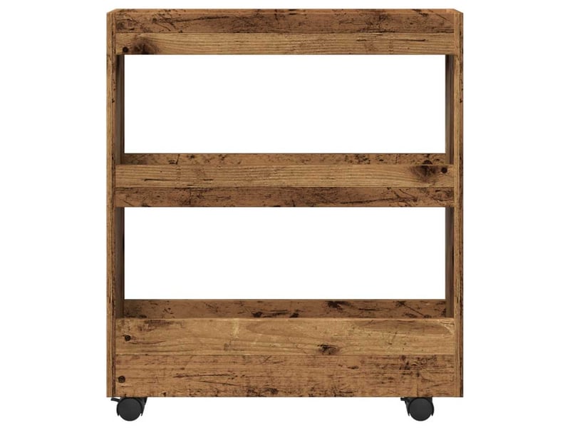  Chariot de rangement étroit pour bureau 3 niveaux vieux bois shl87410  - Conforama D