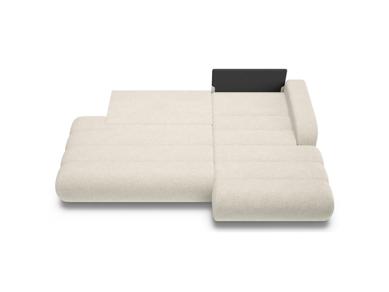  Selsey arione - canapé d'angle convertible - 283 cm - chenille crème Arione - Conforama D
