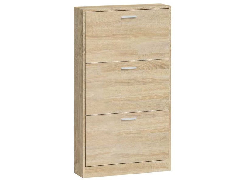  Meuble à chaussure | armoire à chaussures chêne 59x17x108 cm bois d'ingénierie  - Conforama E