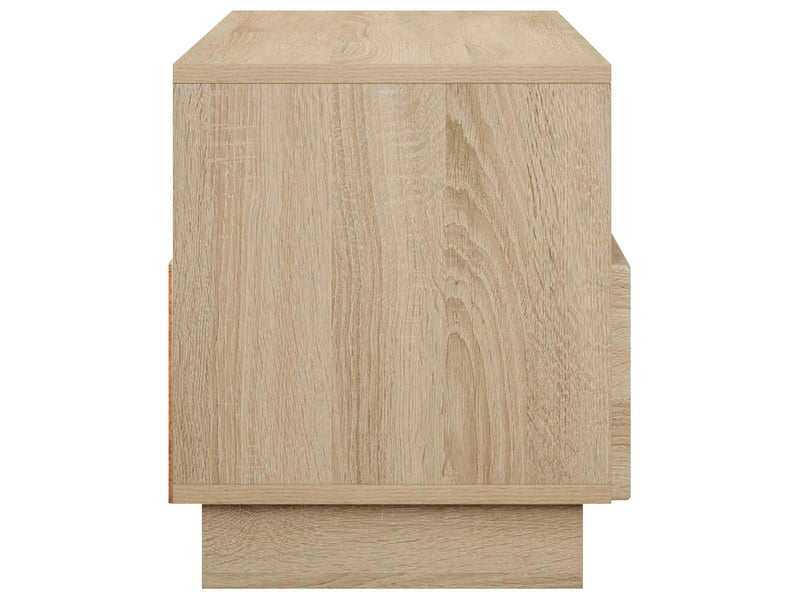  Meuble tv moderne, banc tv 90x34,5x40 cm chêne sonoma bois d'ingénierie shl49068  - Conforama E