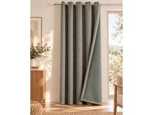 Rideau occultant phonique et thermique 140 x 240 cm osiris kaki