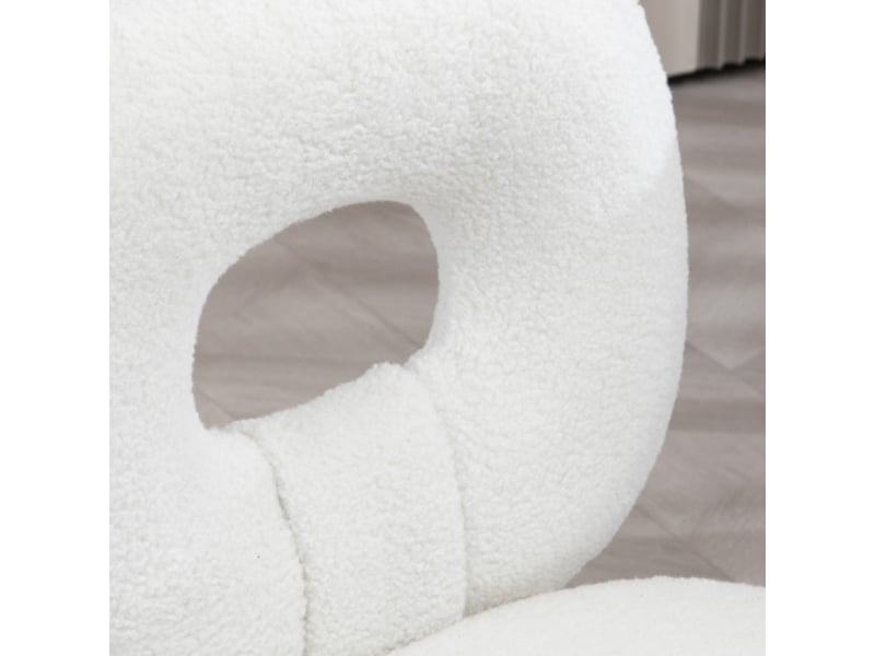  Chaise de bureau enfant pivotante, réglable en hauteur, sans accoudoirs, blanche  - Conforama E