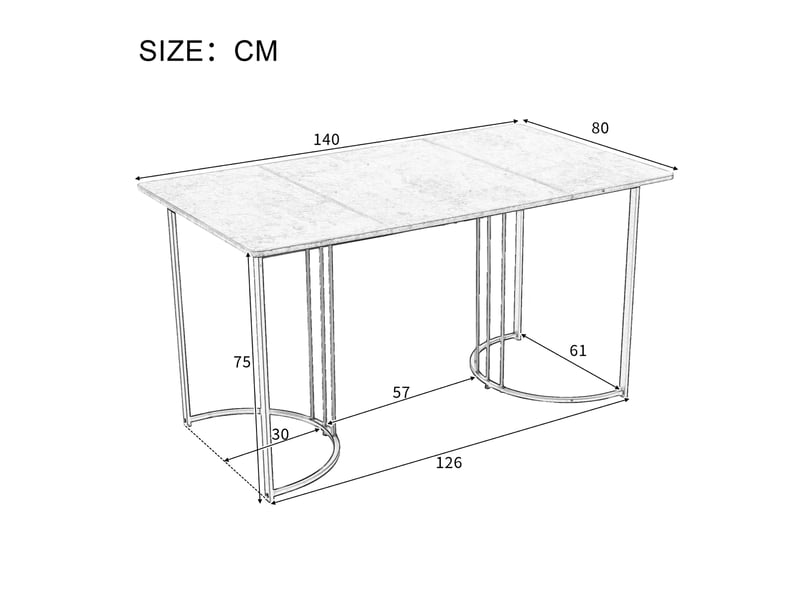  Ensemble repas 5 pièces, table motif marbre en mdf, pieds métal réglables, rangement, 4 chaises velours, blanc et noir  - Conforama D