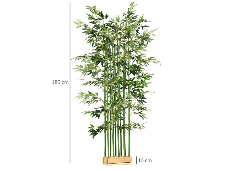  Bambou artificiel 35x35x180 cm en pot vert  - Conforama E
