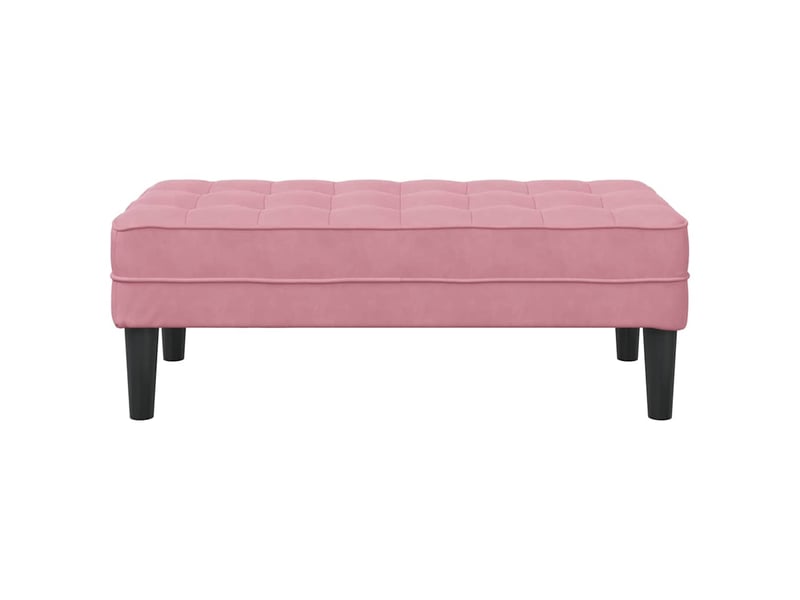 Banc chambre, banc de lit rose 113x57x39 cm velours - Conforama D