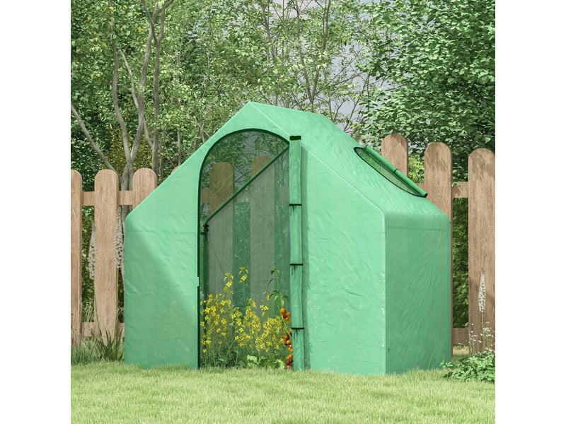  Serre fenêtre, porte enroulable, hiver acierbâche, balconjardin, tomates 180x100x168 cm, vert foncé.  - Conforama D