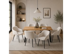 Ensemble table rectangulaire  6 chaise(s)  <strong>GOEURVANT</strong> <strong></strong> 