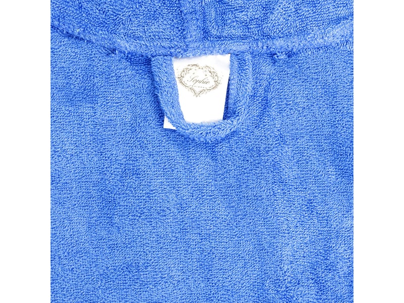  Peignoir enfant en éponge de coton bellar 46 ans - bleu  - Conforama C
