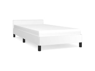 Lit simple 100x200 cm    coloris blanc