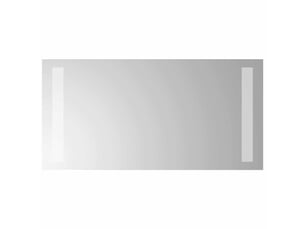 Miroir de salle de bain, miroir de toilette led transparent 40 x 20 cm verre trempé cf62571