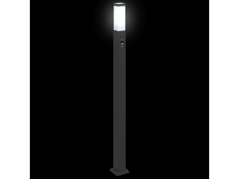 Lot de 3 borne lumineuse avec détecteur 110 cm noir ip44 - Conforama E
