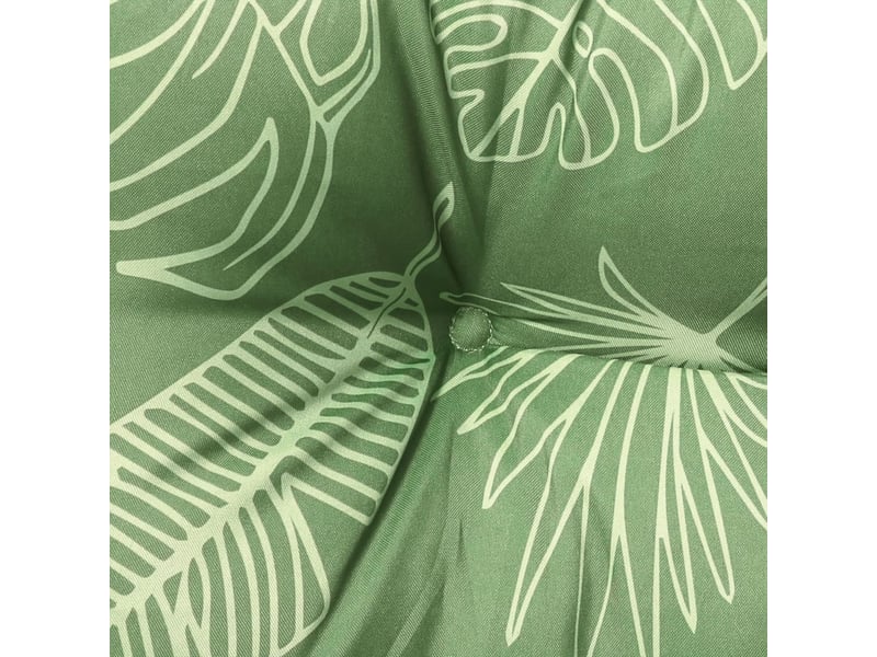  Coussin rond, coussin d'assise à motif de feuilles ø 60 x11 cm tissu oxford cf56599  - Conforama E