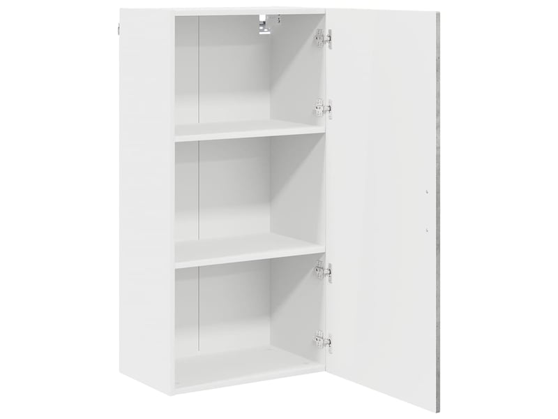  Meuble mural de cuisine, armoire de cuisine gris béton 50x31x100cm shl1833  - Conforama E