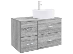 Ensemble de mobilier de salle de bain 2 pc sonoma gris cf64187