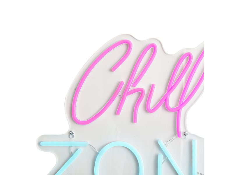  Applique murale néon rose et bleu avec led - chill zone  - Conforama B