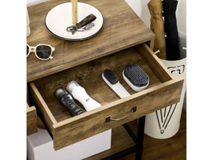 Console 2 tiroir(s)  coloris noir <strong></strong> <strong></strong>