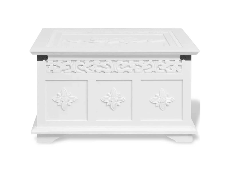  Ensemble de deux coffres de rangement blanc  - Conforama C