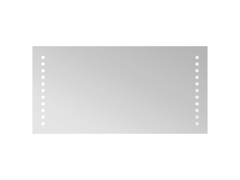  Miroir de salle de bain, miroir de toilette led transparent 40 x 20 cm verre trempé cf62572  - Conforama A
