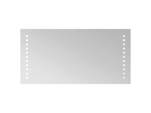 Miroir de salle de bain, miroir de toilette led transparent 40 x 20 cm verre trempé cf62572