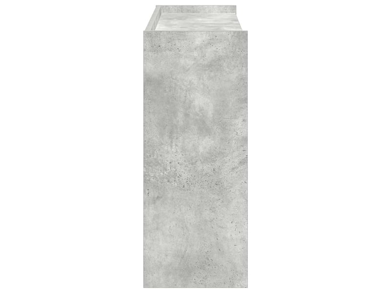  Meuble à chaussures, étagère à chaussures gris béton 80x25x62 cm bois d'ingénierie  - Conforama E
