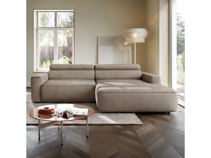 Selsey fando - canapé d'angle - 252 cm - velours beige