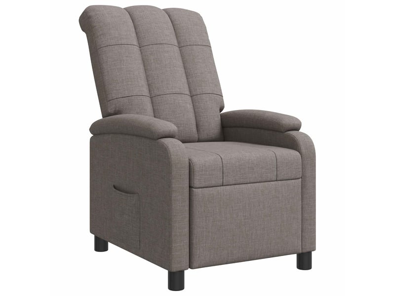  Vidaxl fauteuil inclinable taupe tissu  - Conforama D