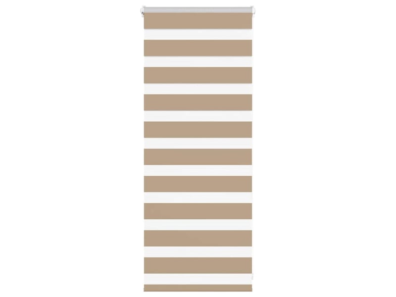  Store zèbre, store de fenêtre marron sable largeur du tissu 55,9 cm polyester cf48816  - Conforama B