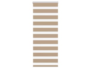 Store zèbre, store de fenêtre marron sable largeur du tissu 55,9 cm polyester cf48816