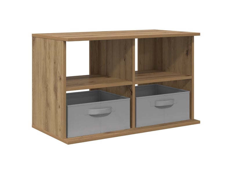  Support de télévision 79x40x48 cm chêne artisanal  - Conforama A