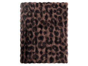 Plaid fourrure cocooning léopard 130x170 bubble
