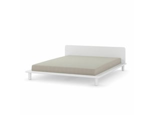Lit 2 places 140x200 cm AKITEN RETAIL  Paolo coloris blanc