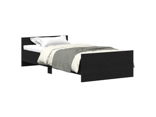Lit simple 90x190 cm    coloris noir