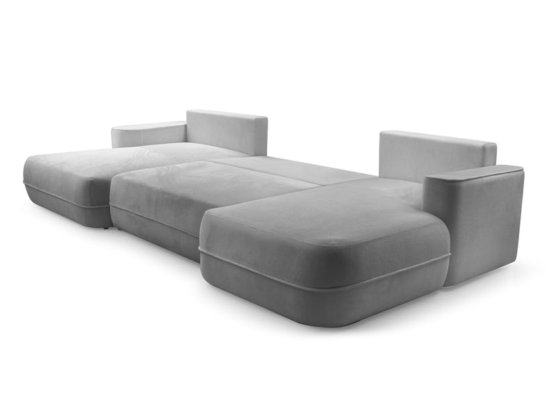  Canapé en u avec fonction lit peoni 364 cm gris Peoni - Conforama E