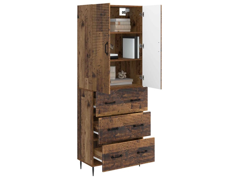  Ensemble de meubles 2 pcs, rangement de salon 66 x 34,5 x 90 cm bois d'ingénierie shl8515  - Conforama C